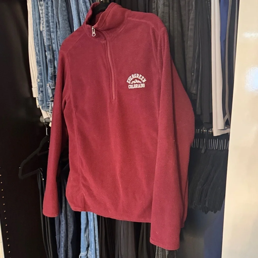 Maroon Quarter-Zip Pullover - Picture 5 of 6